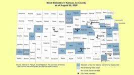 Fascinerend onderzoek over effect mondmaskers in Kansas - 12040