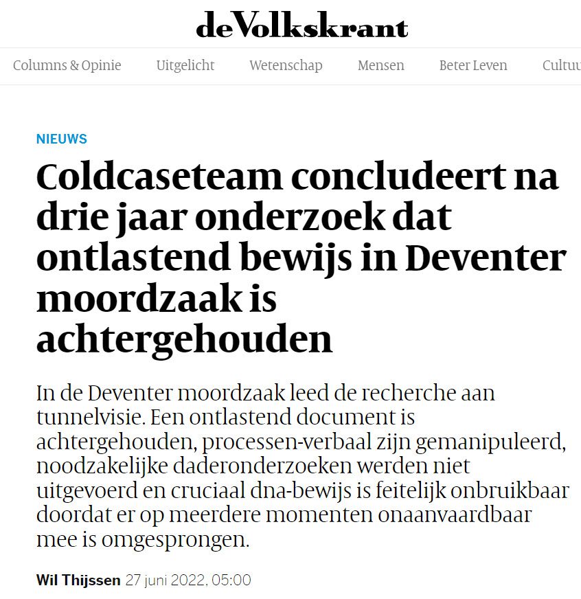 Toelichting bij grote nieuws over de Deventer Moordzaak - 45192