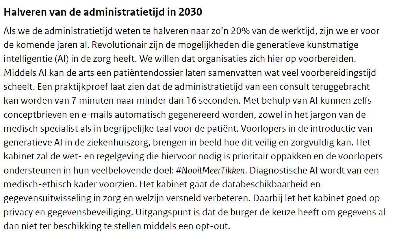 Grote rol van AI bij terugdringen van administratieve druk in zorg (en elders) - 100073