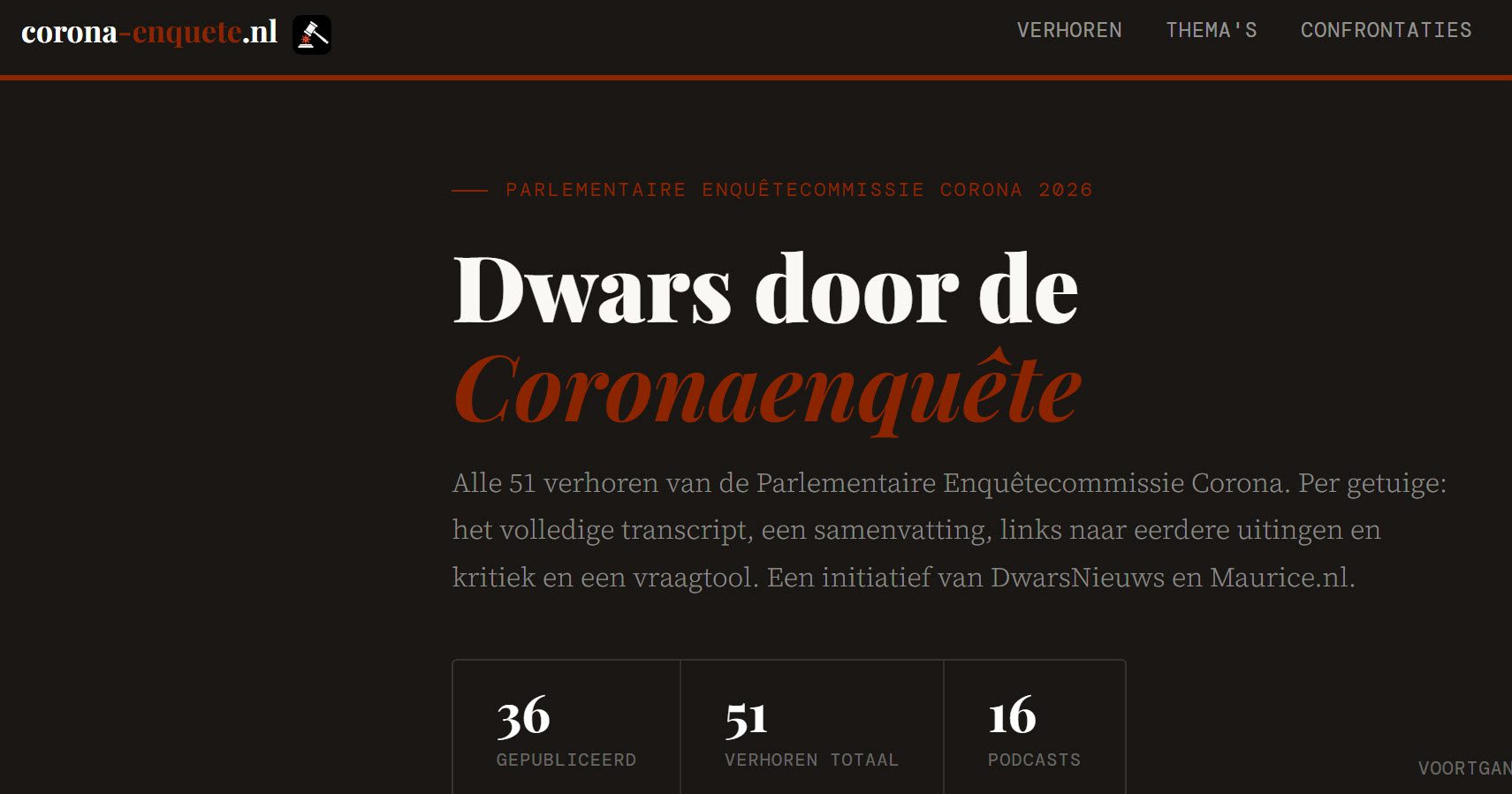 Afsluiting fase 1 Verhoren Parlementaire Enquête Corona - 118289