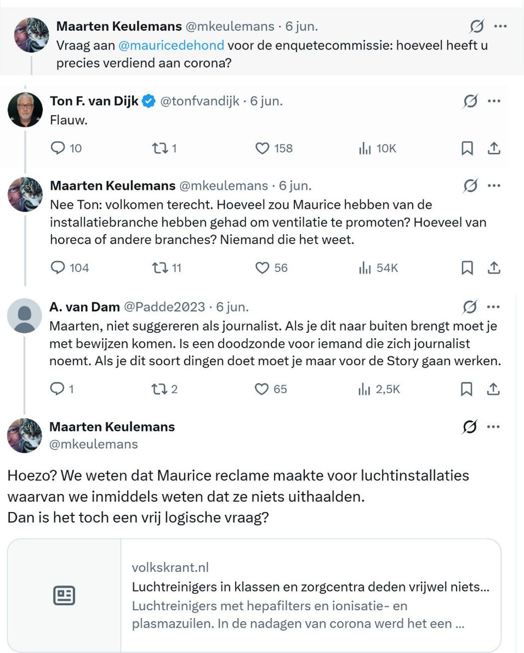 Klacht bij de Raad voor Journalistie tegen Maarten Keulemans - 118374 Klacht bij de Raad voor Journalistie tegen Maarten Keulemans - 118374