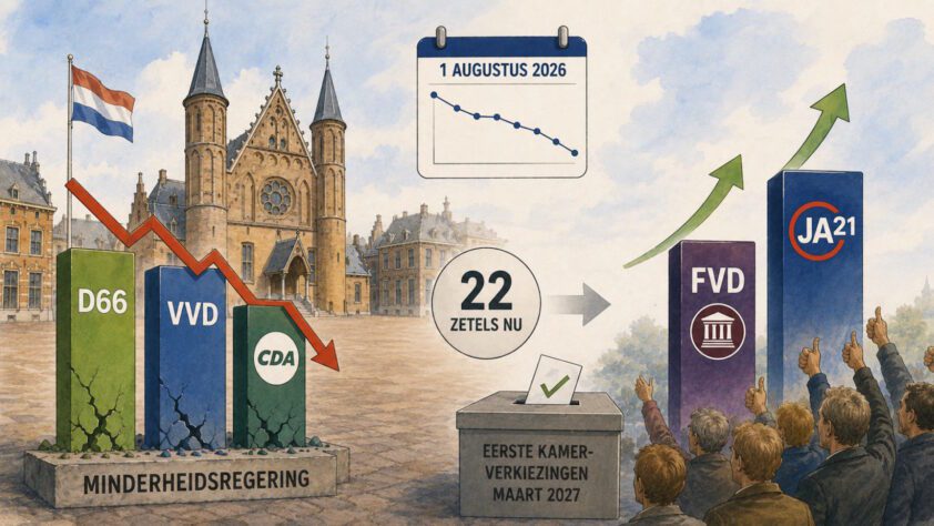 Regeringscoalitie nog maar 47 zetels over van de 66 - 118638