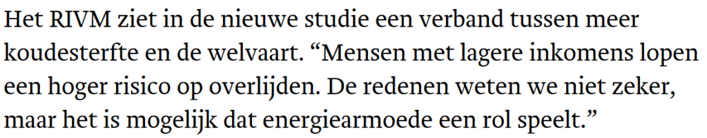 Trouw: RIVM wijt oversterfte nu aan kou - 120322